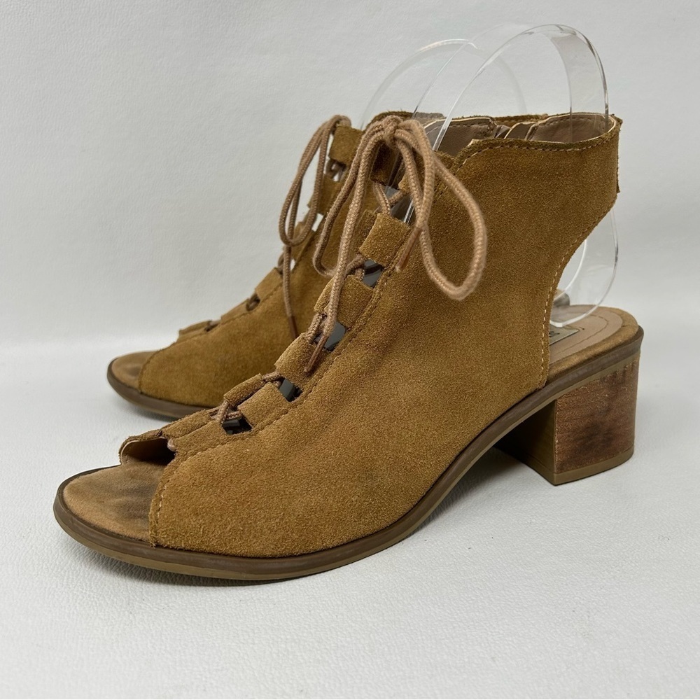 Steve Madden Adelene Women’s Shoes Size 6.5 Heels Side Zip Brown